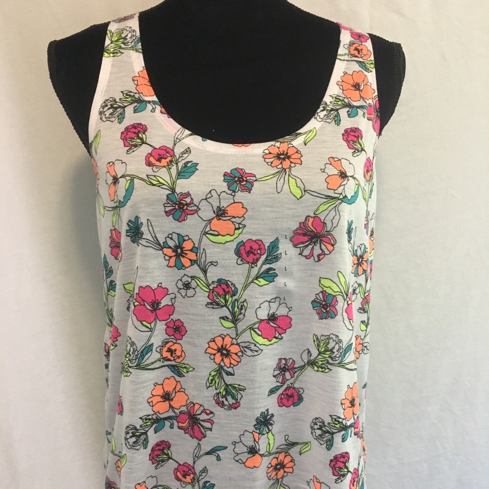 🛑SOLD🛑Arizona jean Womens floral tank - Picture 3 of 8